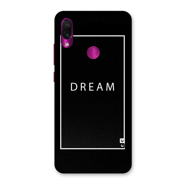 Dream Classic Back Case for Redmi Note 7 Pro