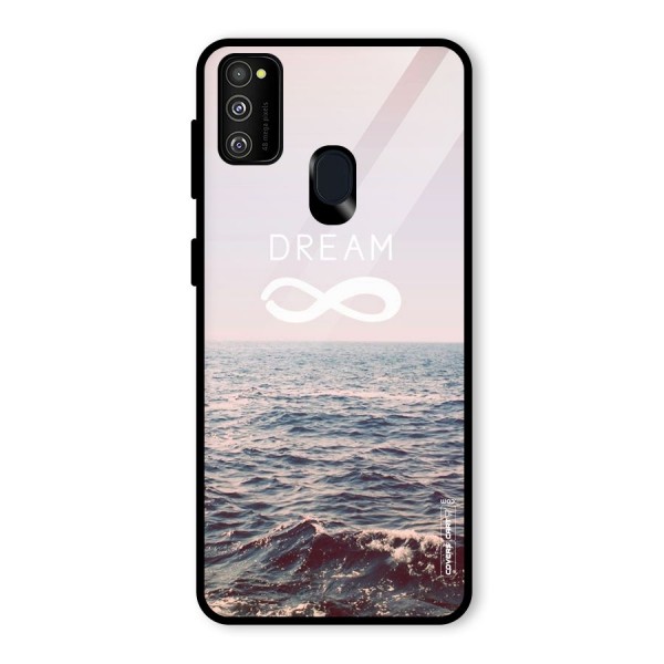 Dream Infinity Glass Back Case for Galaxy M21