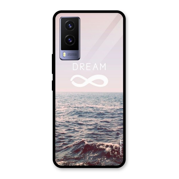 Dream Infinity Glass Back Case for Vivo V21e 5G