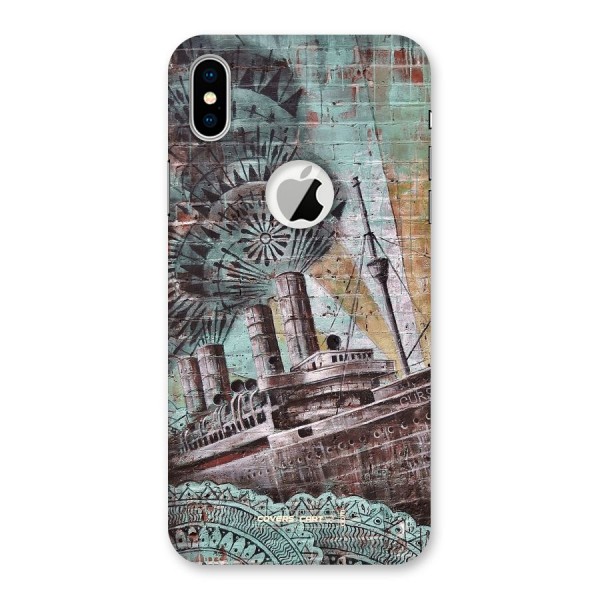 Dream Ship Back Case for iPhone XS Logo Cut