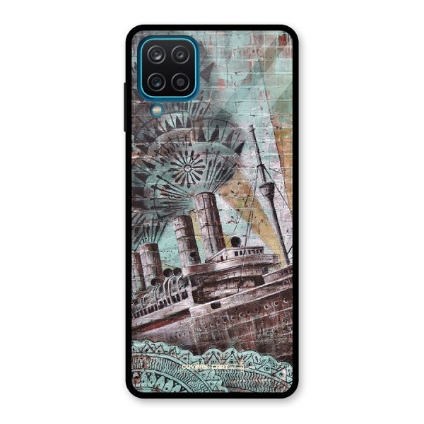 Dream Ship Glass Back Case for Galaxy A12