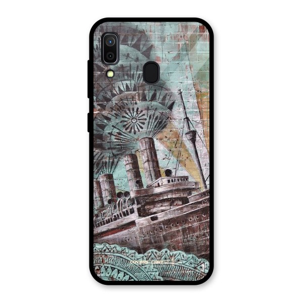 Dream Ship Glass Back Case for Galaxy A30