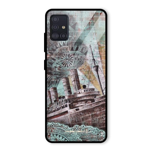 Dream Ship Glass Back Case for Galaxy A51