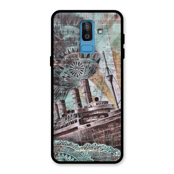 Dream Ship Glass Back Case for Galaxy J8