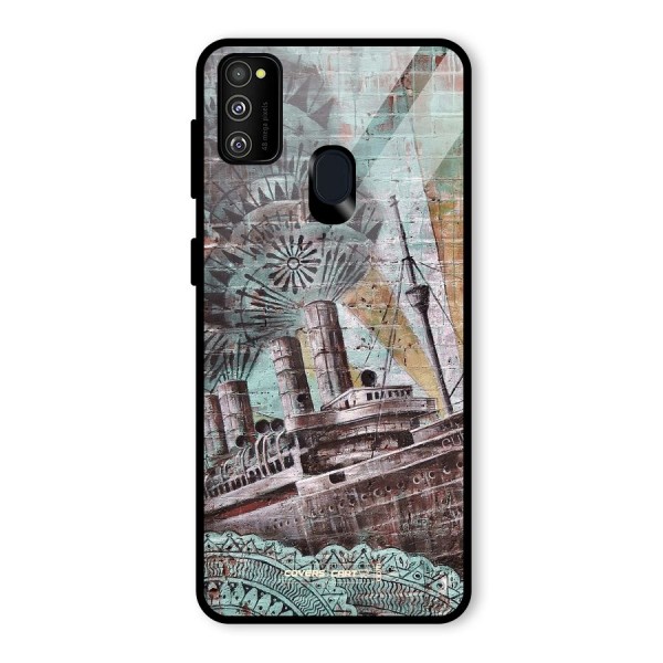 Dream Ship Glass Back Case for Galaxy M21