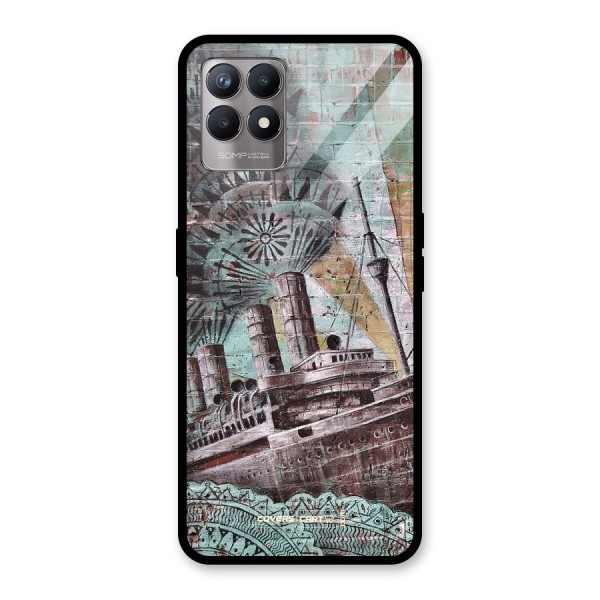 Dream Ship Glass Back Case for Realme 8i