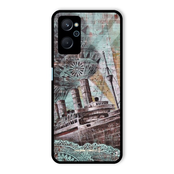 Dream Ship Glass Back Case for Realme 9i