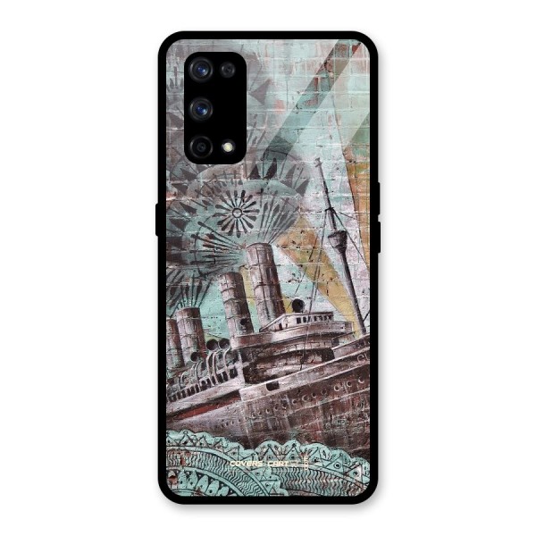 Dream Ship Glass Back Case for Realme X7 Pro