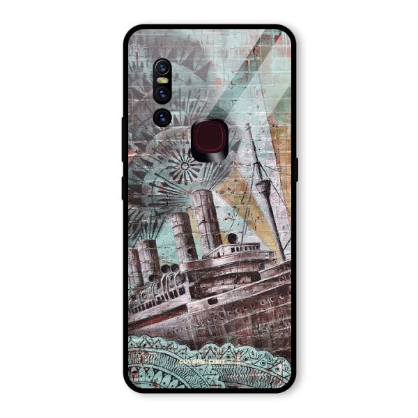 Dream Ship Glass Back Case for Vivo V15