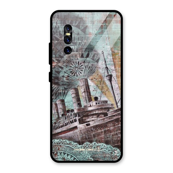 Dream Ship Glass Back Case for Vivo V15 Pro