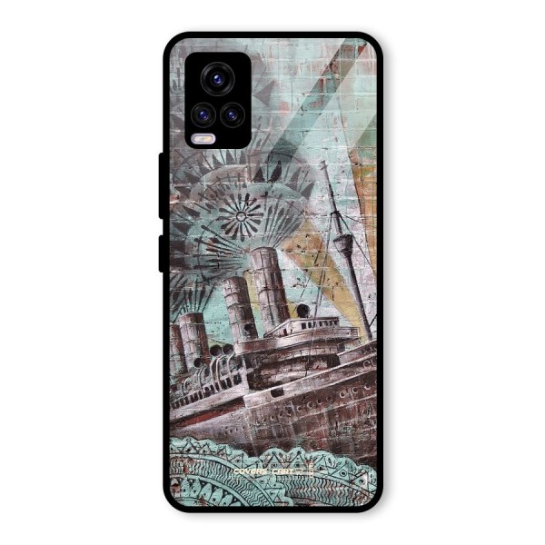 Dream Ship Glass Back Case for Vivo V20