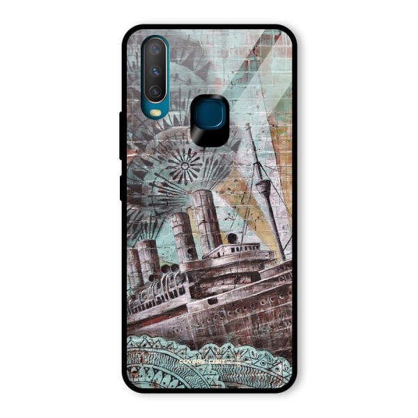 Dream Ship Glass Back Case for Vivo Y12