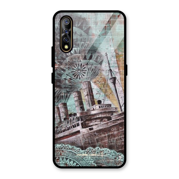 Dream Ship Glass Back Case for Vivo Z1x