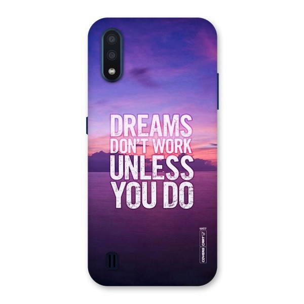 Dreams Work Back Case for Galaxy M01