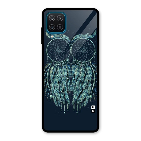 Dreamy Owl Catcher Glass Back Case for Galaxy A12