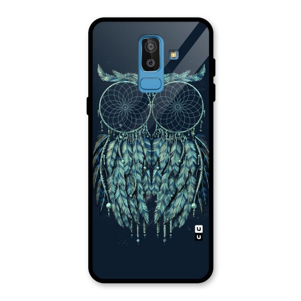 Dreamy Owl Catcher Glass Back Case for Galaxy J8