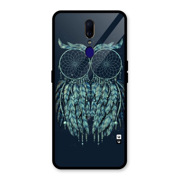 Dreamy Owl Catcher Glass Back Case for Oppo F11