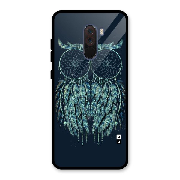 Dreamy Owl Catcher Glass Back Case for Poco F1