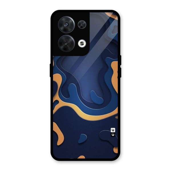 Drops Flow Glass Back Case for Oppo Reno8 5G