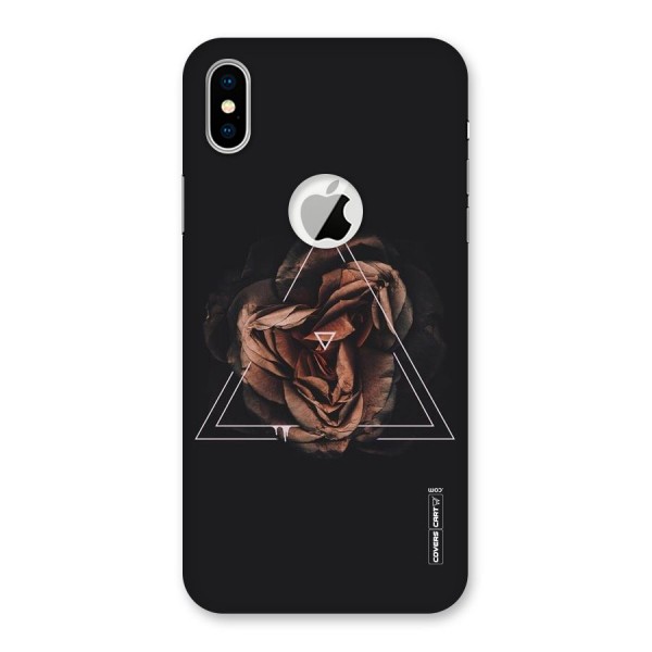 Dusty Rose Back Case for iPhone X Logo Cut