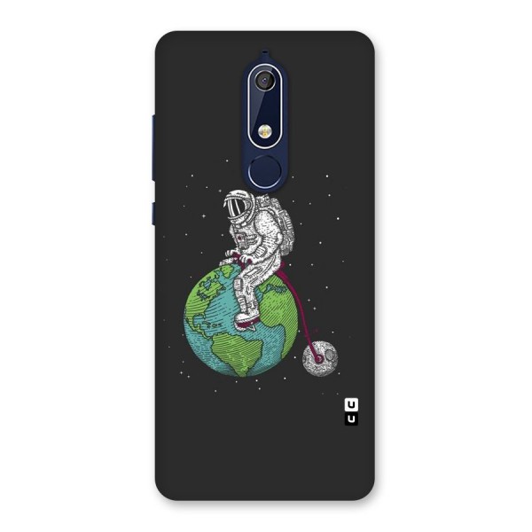 Earth Space Doodle Back Case for Nokia 5.1