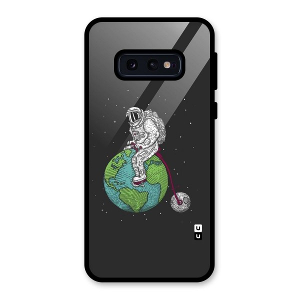 Earth Space Doodle Glass Back Case for Galaxy S10e