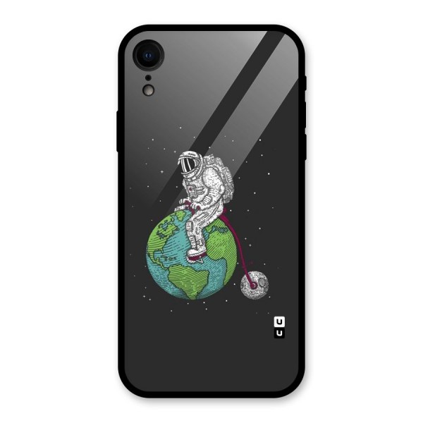 Earth Space Doodle Glass Back Case for XR