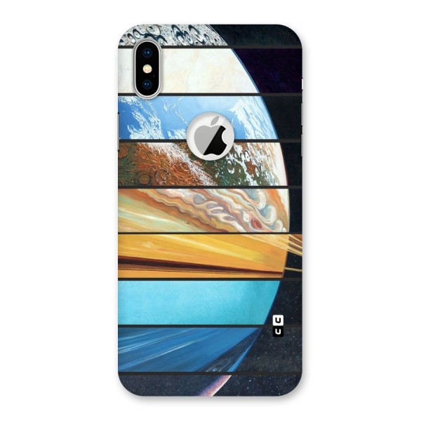 Earthly Design Back Case for iPhone XS Logo Cut