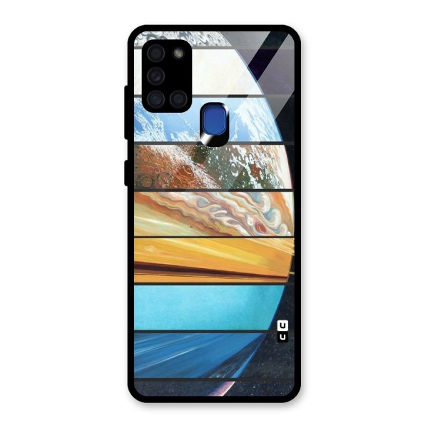 Earthly Design Glass Back Case for Galaxy A21s