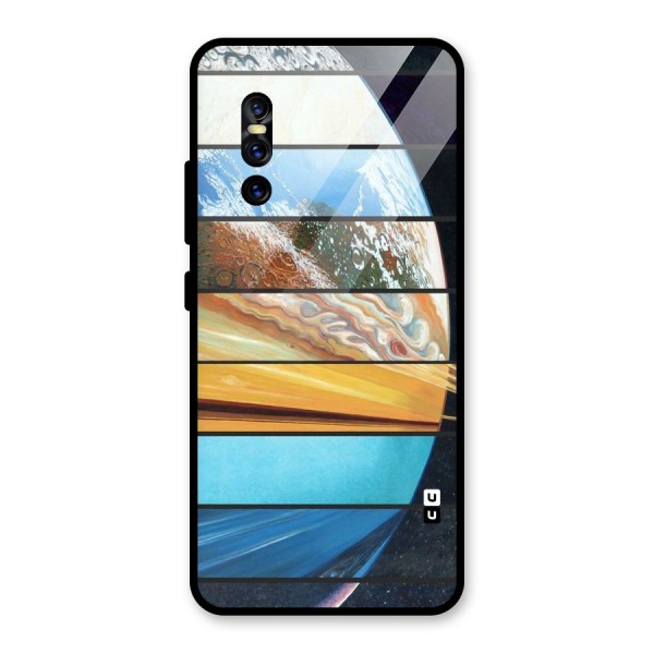 Earthly Design Glass Back Case for Vivo V15 Pro