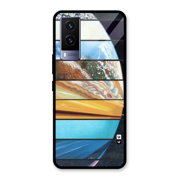 Earthly Design Glass Back Case for Vivo V21e 5G