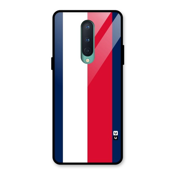 Electric Colors Stripe Glass Back Case for OnePlus 8