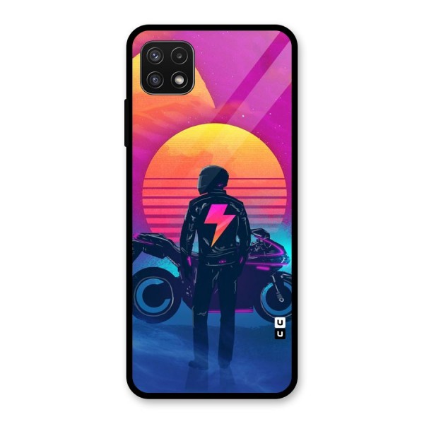 Electric Ride Glass Back Case for Galaxy A22 5G