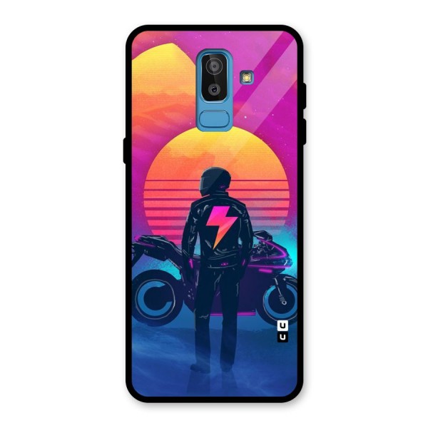 Electric Ride Glass Back Case for Galaxy J8