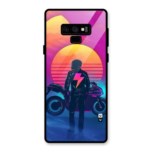 Electric Ride Glass Back Case for Galaxy Note 9