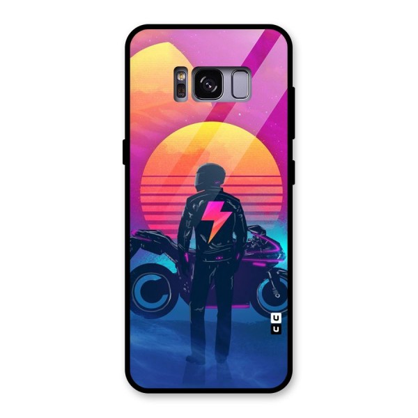 Electric Ride Glass Back Case for Galaxy S8