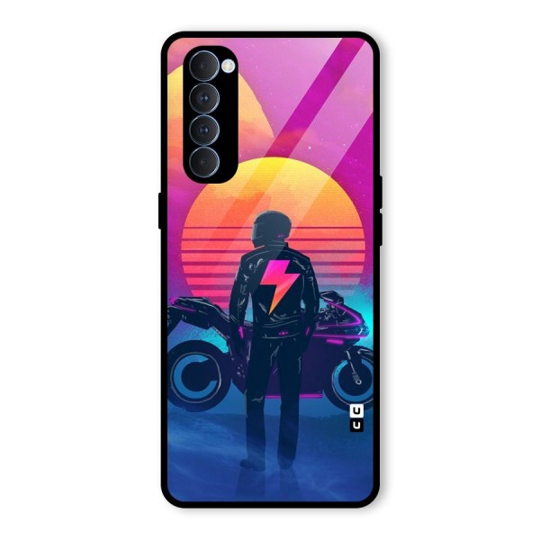 Electric Ride Glass Back Case for Oppo Reno4 Pro