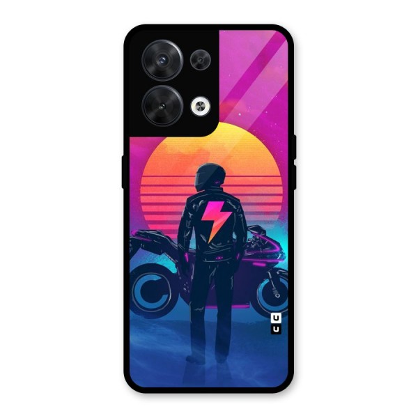 Electric Ride Glass Back Case for Oppo Reno8 5G