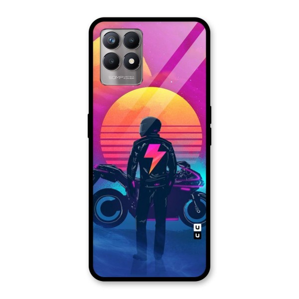 Electric Ride Glass Back Case for Realme 8i