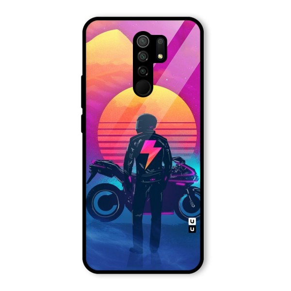 Electric Ride Glass Back Case for Redmi 9 Prime