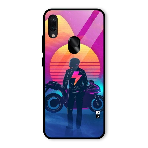 Electric Ride Glass Back Case for Redmi Note 7