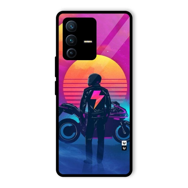 Electric Ride Glass Back Case for Vivo V23 Pro