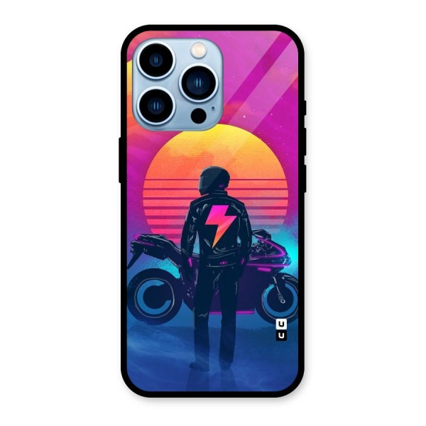 Electric Ride Glass Back Case for iPhone 13 Pro