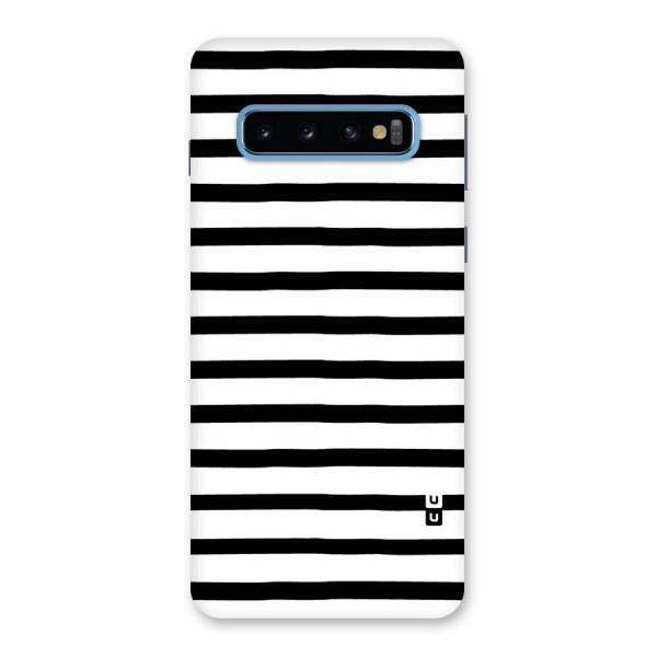 Elegant Basic Stripes Back Case for Galaxy S10