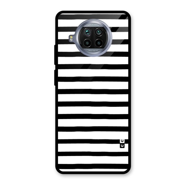 Elegant Basic Stripes Glass Back Case for Mi 10i