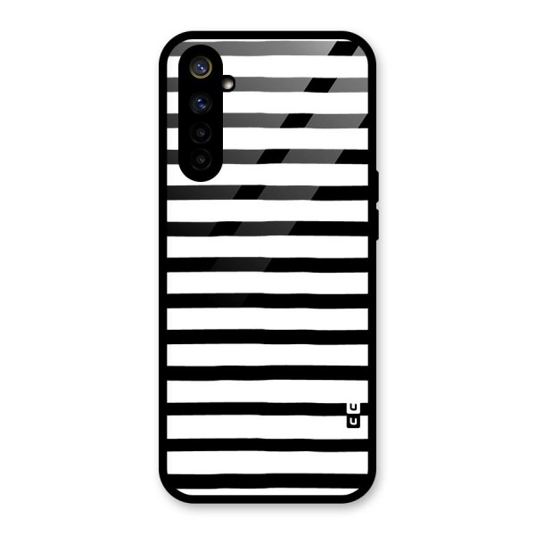 Elegant Basic Stripes Glass Back Case for Realme 6