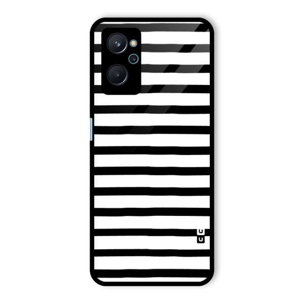 Elegant Basic Stripes Glass Back Case for Realme 9i