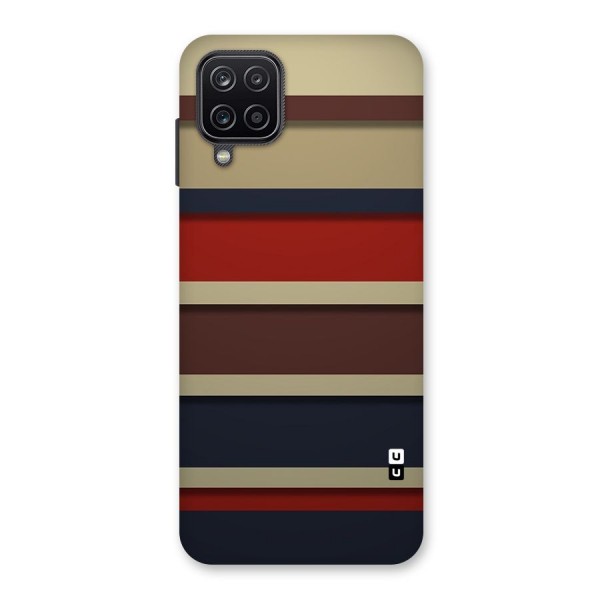 Elegant Stripes Pattern Back Case for Galaxy A12