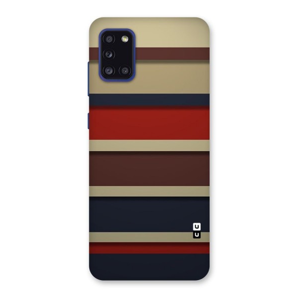 Elegant Stripes Pattern Back Case for Galaxy A31