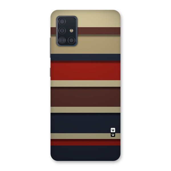 Elegant Stripes Pattern Back Case for Galaxy A51